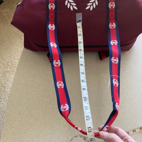 Victoria's Secret PINK Burgundy Logo Duffle Weekender Bag. NWT - Picture 15 of 16